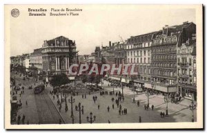 Old Postcard Brussels Place de Brouckere