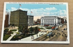 VINTAGE POSTCARD UNUSED  - PUBLIC SQUARE, CLEVELAND, OHIO