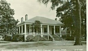 Postcard RPPC Beauvoir House, Jefferson Davis Shrine in Biloxi, MS.     aa2 