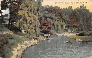 Cleveland Ohio~Gordon Park Boating~Weeping Willow Trees~1911 Postcard
