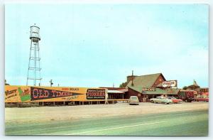 Postcard ID Firth Pioneer Idaho Village 1950s Roadside Attraction Old Cars R20