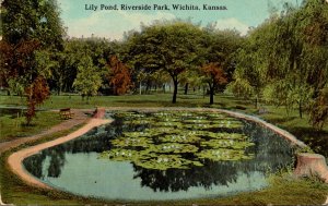 Kansas Wichita Riverside Park Lily Pond