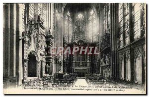 Rouen Postcard Old Cathedral Choir
