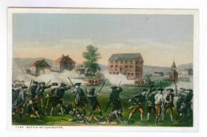 Battle of Lexington, unused Phostint Postcard, Detroit Publishing Co.
