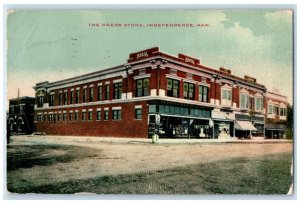 1909 Kress Store Exterior Building Independence Kansas Vintage Antique Postcard