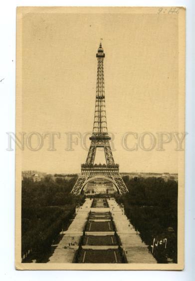 138657 France PARIS Tour Eiffel Tower Vintage postcard