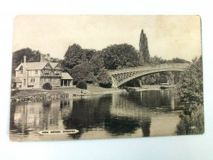 Vintage Postcard Iron Bridge Chester England The Cestrian Series