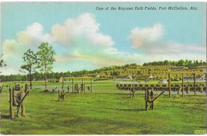 One of the Bayonet Drill Fields Army Fort Mc Clellan Anniston Alabama