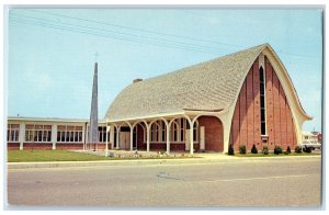 c1960's First Presbyterian Church Exterior Scene Ocean City Maryland MD Postcard