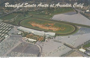 Horse Race Track , Santa Anita , ARCADIA , California , 1950-60s ; Version-3