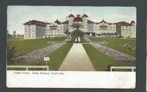 Ca 1902 Santa Barbara Ca Potter Hotel Used UDB
