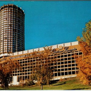 c1960s Edmonton, AB Chateau Lacombe CP Hotels Postcard Skyline Restaurant