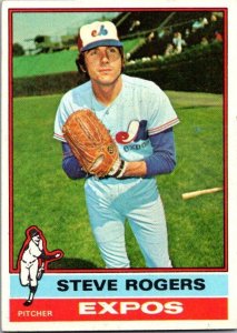 1976 Topps Baseball Card Steve Rogers Montreal Expos sk13437