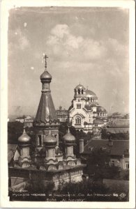 Bulgaria Sofia Al Nevsky Alexander Nevsky Cathedral RPPC 04.34