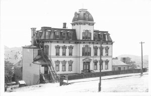 Frasher School Building Virginia City Nevada RPPC Photo Postcard 20-11977