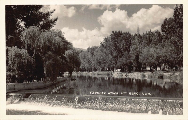 Real Photo Postcard Truckee River in Reno, Nevada~131105 