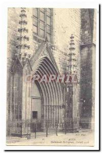 Agen Old Postcard Cathedrale St Caprais l & # 39ortail west