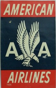 1940's-50's American Airlines Luggage Label Original E18