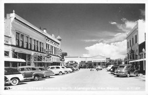 Alamogordo New Mexico New York Street Looking North Real Photo Postcard AA56244