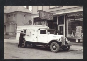 REAL PHOTO SPRINGFIELD OHIO BUCHOLZ DRUG STORE ADVERTISING OSTCARD COPY