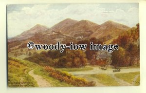 ar0284 -  Malvern Hills from British Camp *1336. Artist - A R Quinton - Postcard