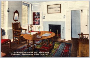 Washington's Office & Orderly Room Headquarters Valley Forge Penna Postcard