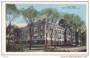BATTLE CREEK, Michigan, 1900-1910's; High School