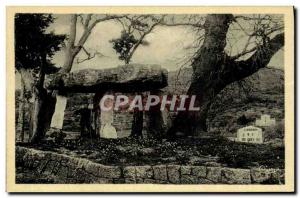 Old Postcard Dolmen Megalith Draguignan Stone the fee