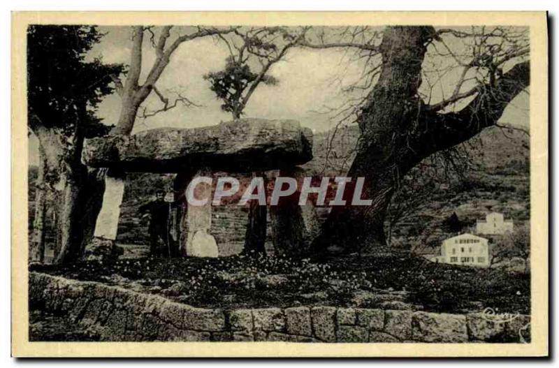 Old Postcard Dolmen Megalith Draguignan Stone the fee