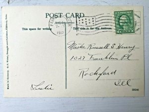 Vintage Postcard 1912 Broken Dam Fairbury Nebraska (NE)