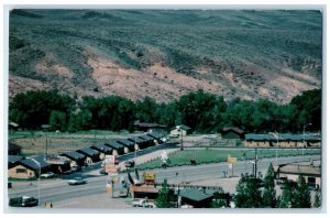 Bird's Eye View Of The Branding Iron Motel Dubois Wyoming WY Vintage Postcard