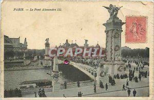 Postcard Old Paris Pont Alexandre III