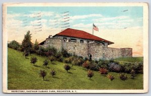 1932 Refectory Eastman-Durand Park Rochester New York NY Trees Posted Postcard