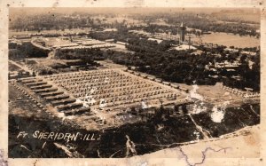 Vintage Postcard 1931 Fort Sheridan Illinois IL RPPC Photo
