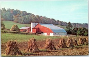 postcard Barn - Dairy Farm near Sugar Creek, Ohio