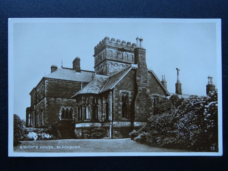 Lancashire BLACKBURN Bishop's House - Old RP Postcard