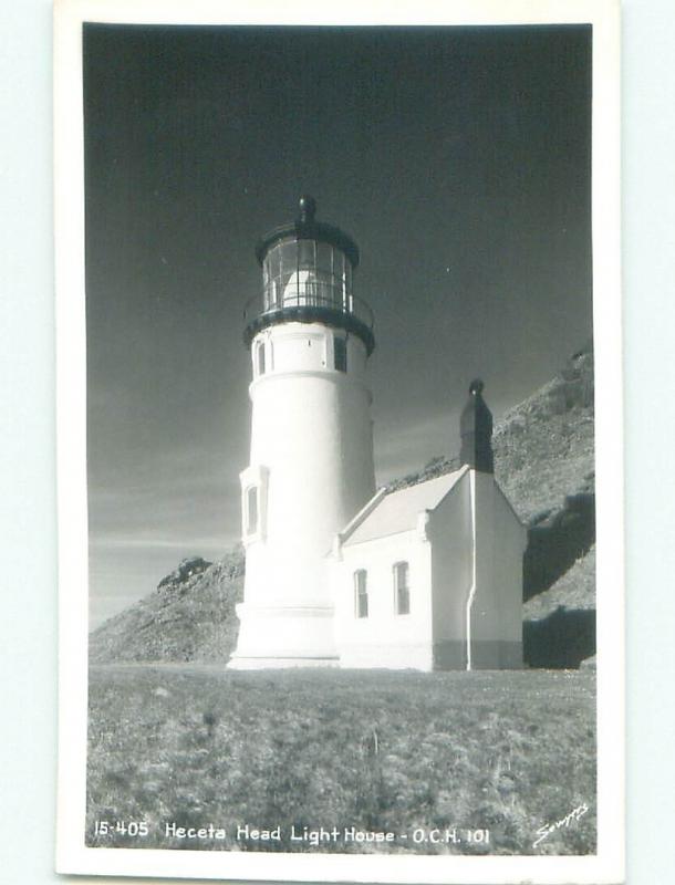 Pre-1950 rppc NICE VIEW Heceta Beach In Florence - Near Eugene Oregon OR W0757