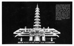 RPPC Chinese Village Green Jade Pagoda GGIE 1939 San Francisco Vintage Postcard