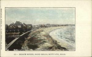 Scituate MA Homes Sandy Hills Beach c1905 Postcard #4