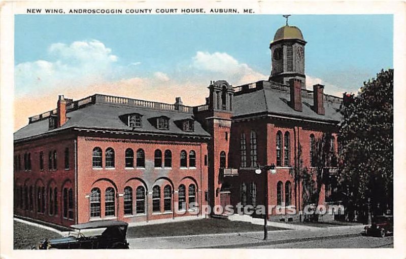 New Wing of Androscoggin County Court House in Auburn, Maine