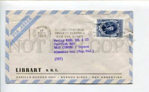 421979 ARGENTINA to GERMANY 1969 year air mail real posted COVER