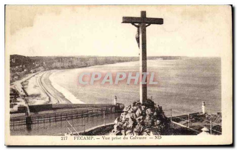 Fecamp - View from Calvary - Old Postcard