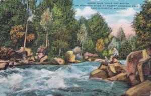 Wisconsin Marinette Horse Race Falls & Rapids On Peshtigo River At Robert...