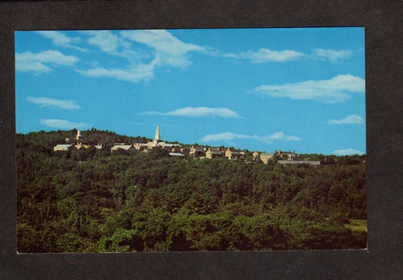 ME Panorama of Colby College Waterville Maine Postcard