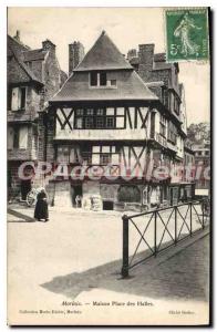 Postcard Old House Morlaix Place des Halles