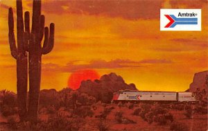 Amtrak Railroad, Train Postcard
