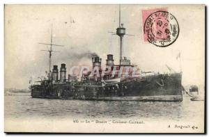 Old Postcard Boat War cruiser Desaix The Breastplate