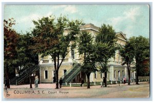 Columbia South Carolina Postcard Court House Building Sumter Streets Tuck 1910