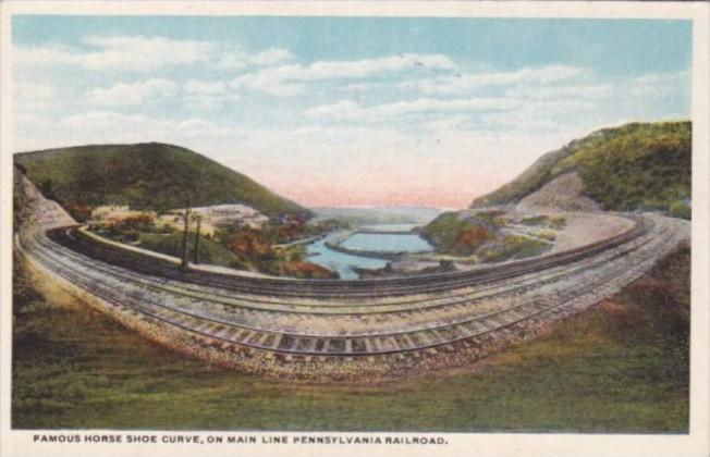 Famous Horse Shoe Curve On Main Line Pennsylvania Railroad