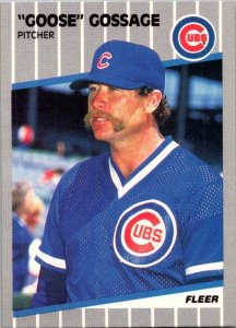 1989 Fleer Baseball Card Calvin Schiraldi Chicago Cubs sk21009